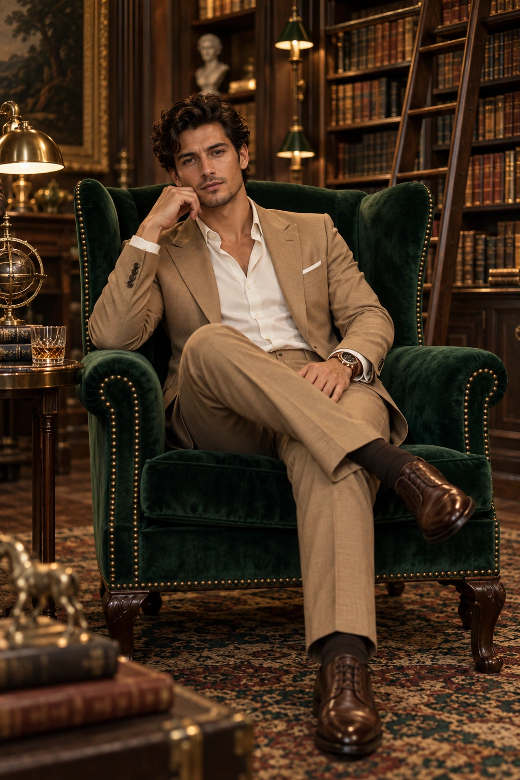 Biblioteca esmeralda · Hombre