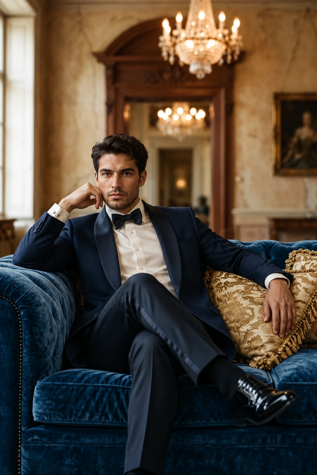 Salón neoclásico · Hombre