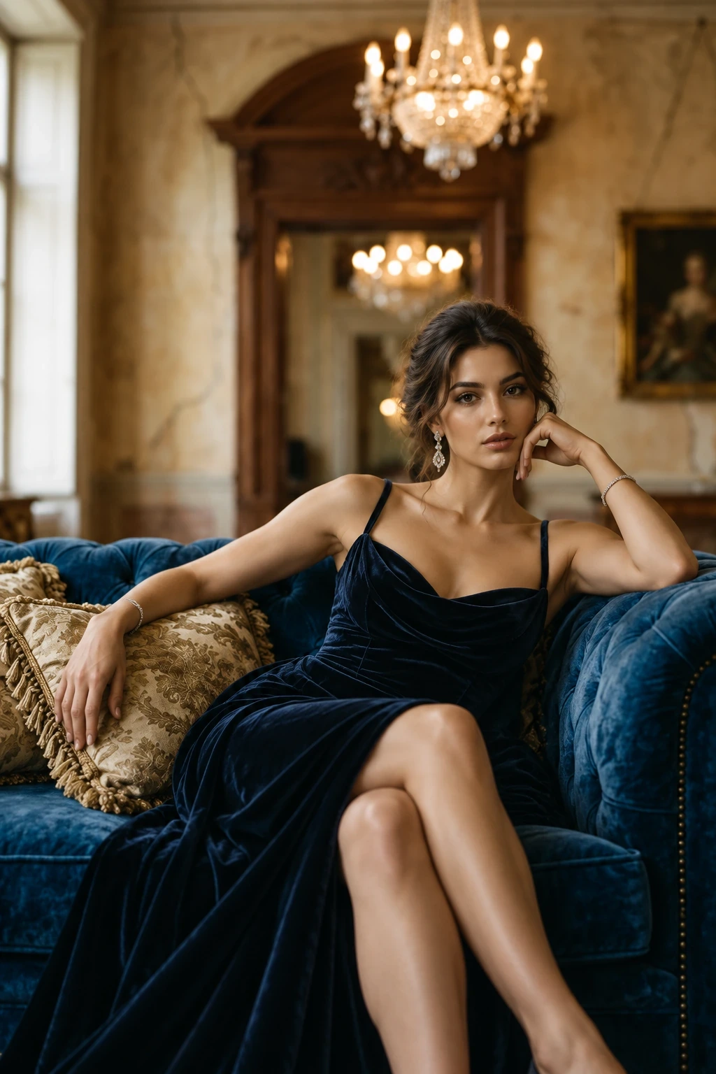 Salón neoclásico · Mujer