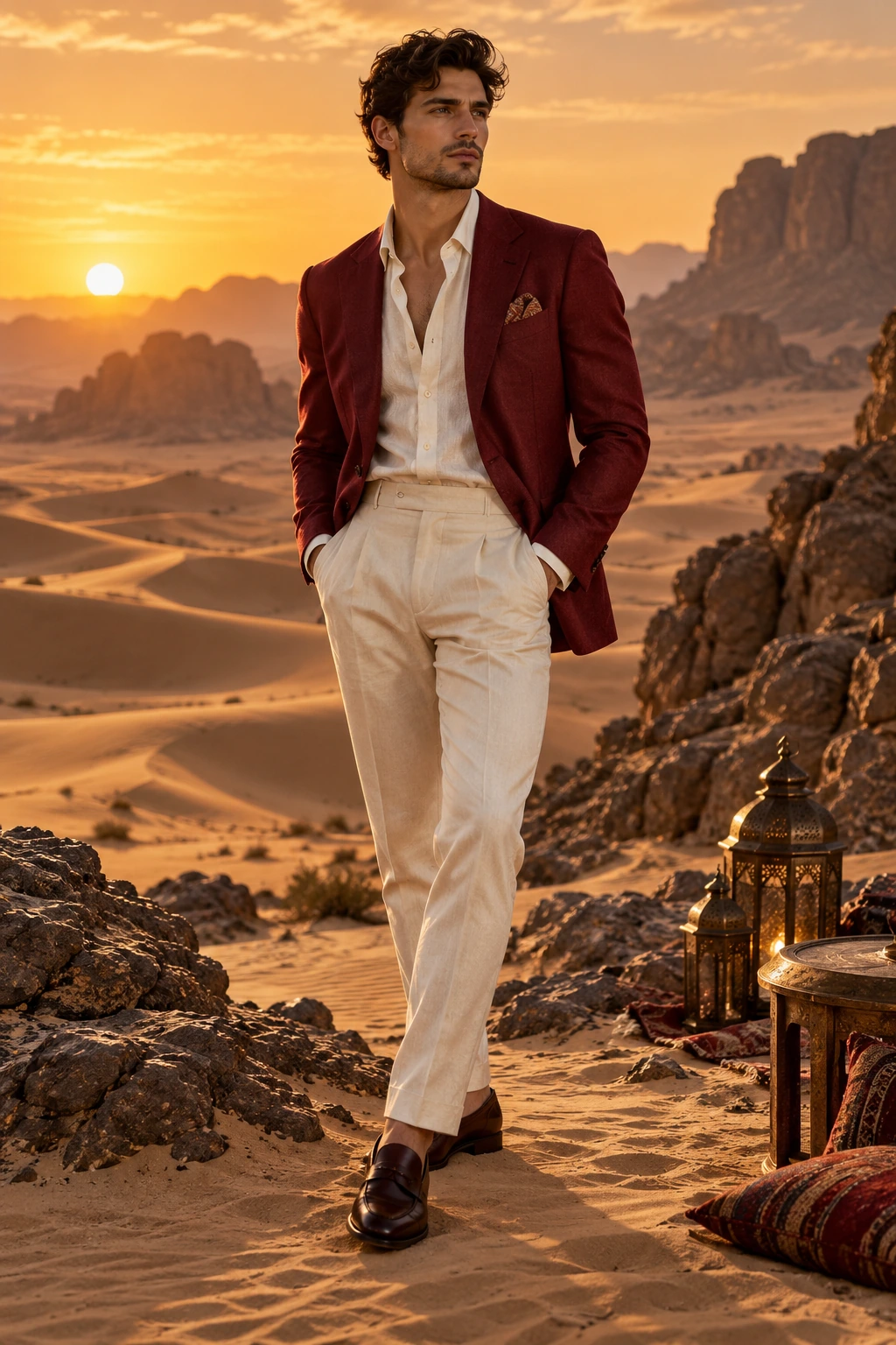 Desierto rubí · Hombre
