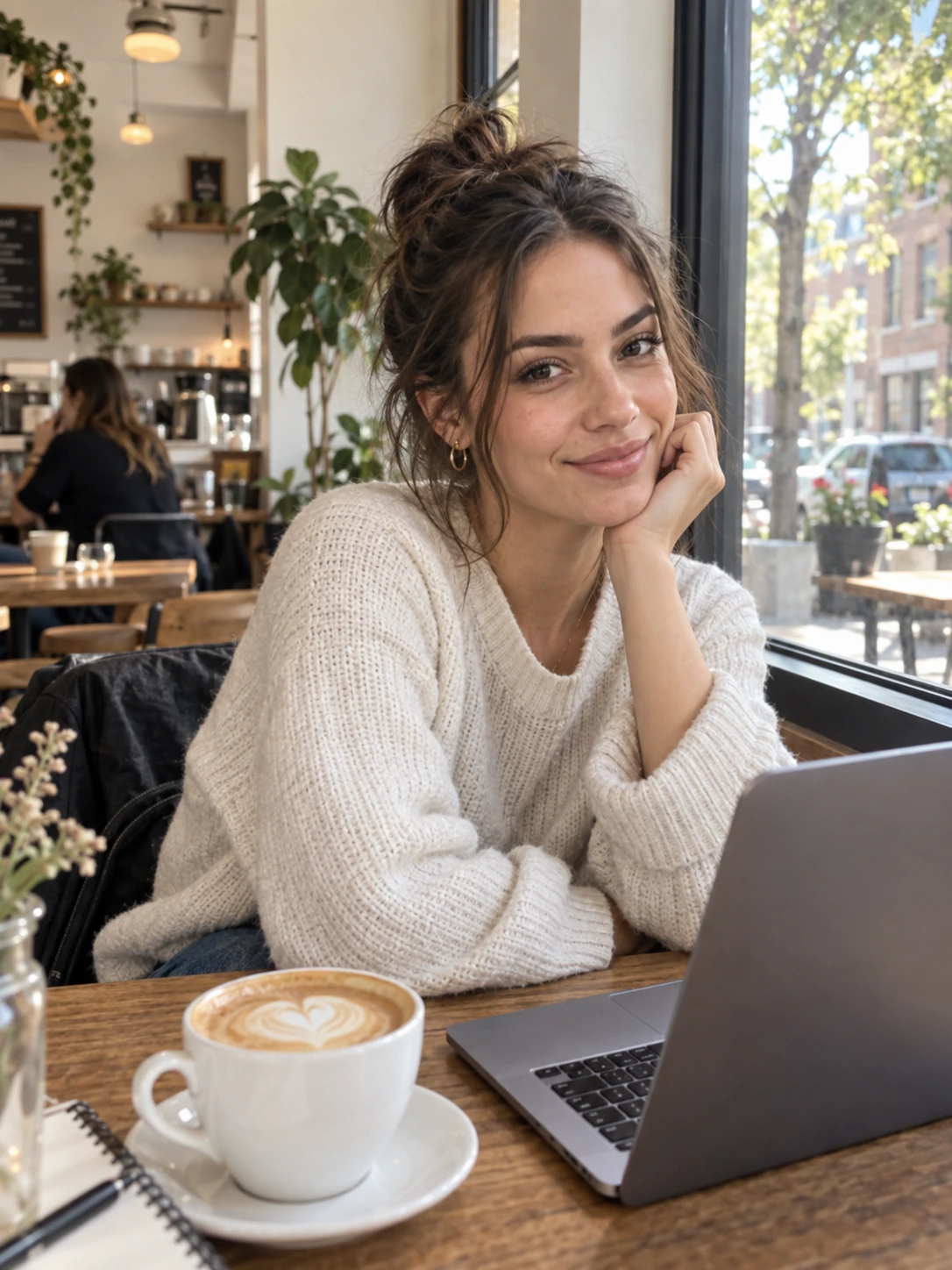 Café acogedor · Mujer
