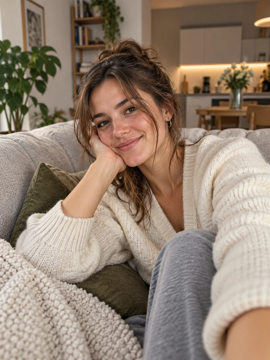 Sala acogedora · Mujer